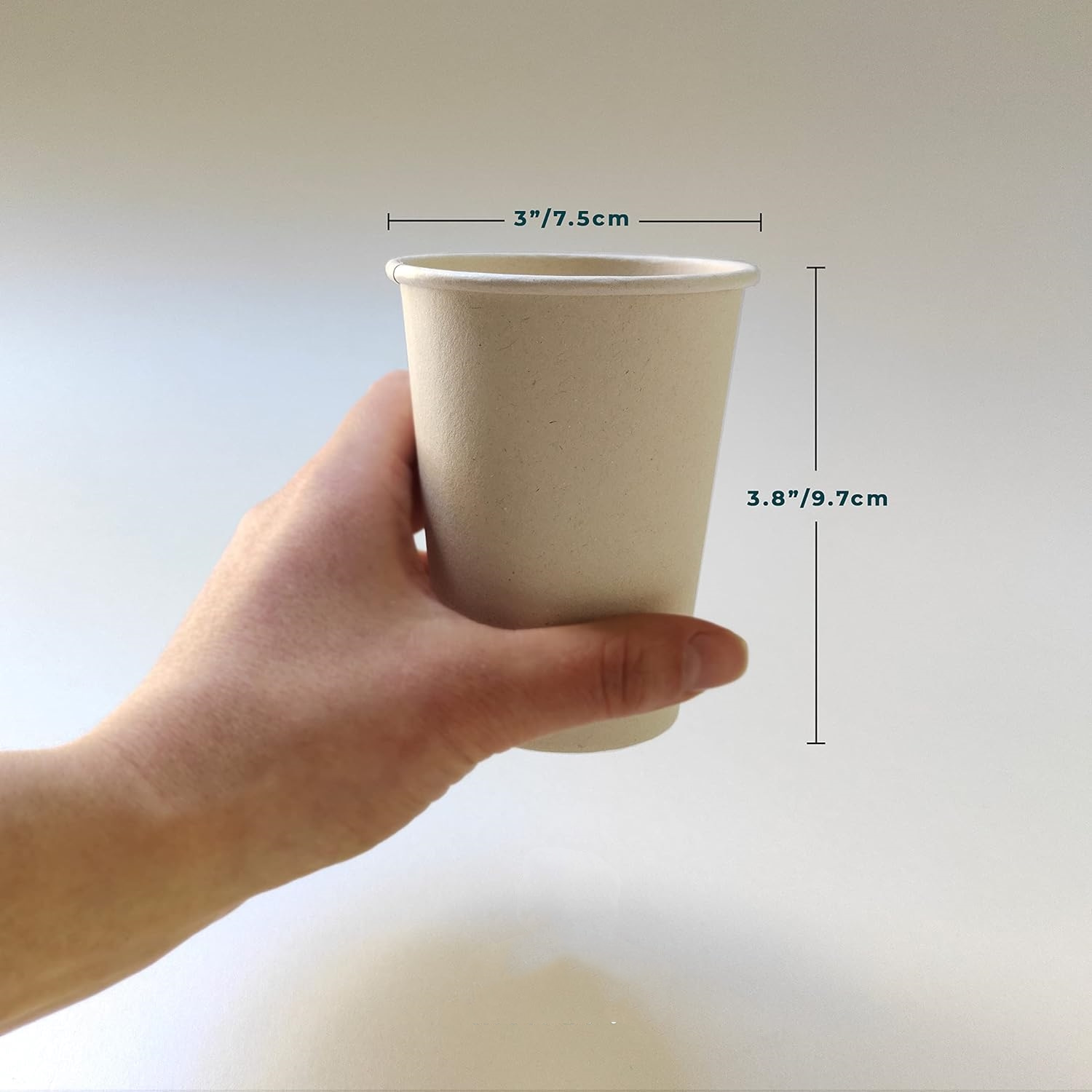 可持续一次性 9 盎司饮用咖啡杯环保优质派对杯天然甘蔗渣纤维坚固的热饮或冷饮杯